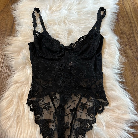 Ritratti Vintage Bodysuit Size 32- Small Black High End - Picture 2 of 8